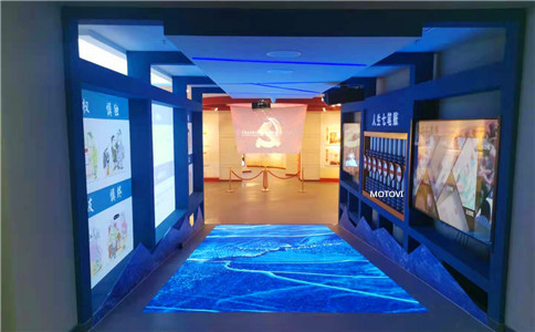 雷達互動地面應(yīng)用于展廳案例（局部圖）